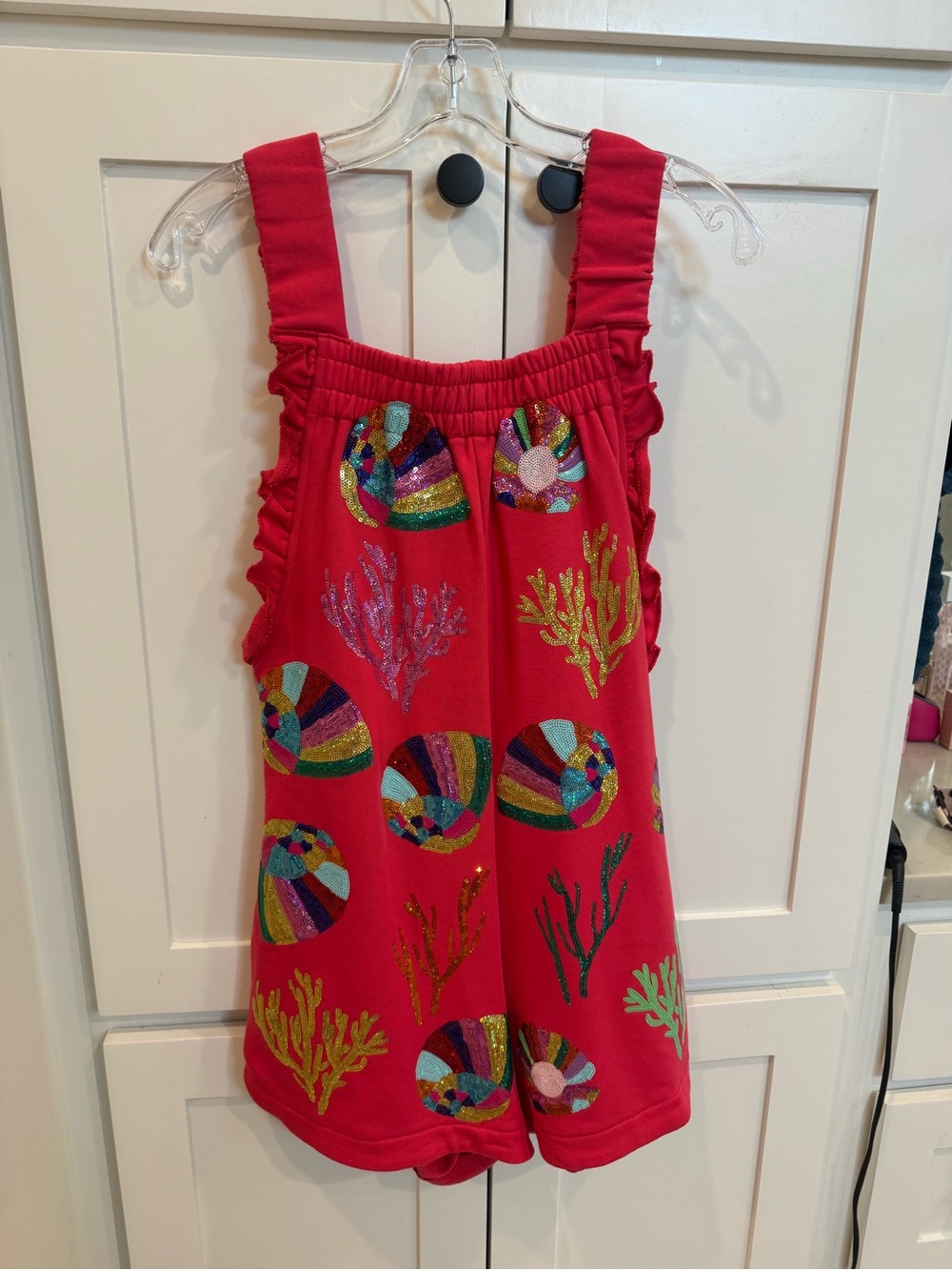 queen of sparkles shell romper